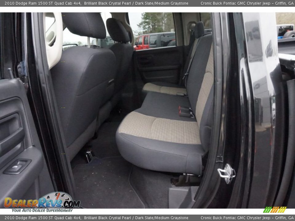 2010 Dodge Ram 1500 ST Quad Cab 4x4 Brilliant Black Crystal Pearl / Dark Slate/Medium Graystone Photo #15