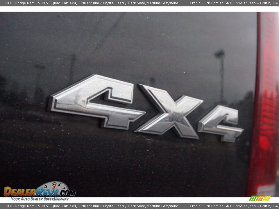 2010 Dodge Ram 1500 ST Quad Cab 4x4 Brilliant Black Crystal Pearl / Dark Slate/Medium Graystone Photo #16