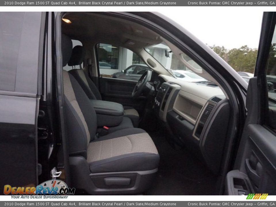 2010 Dodge Ram 1500 ST Quad Cab 4x4 Brilliant Black Crystal Pearl / Dark Slate/Medium Graystone Photo #18