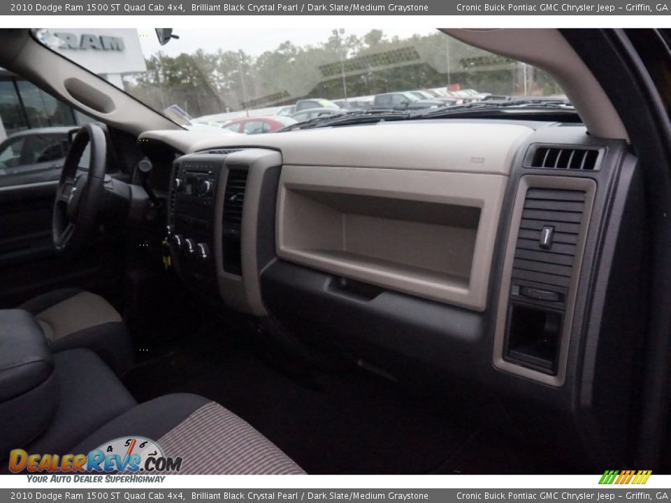 2010 Dodge Ram 1500 ST Quad Cab 4x4 Brilliant Black Crystal Pearl / Dark Slate/Medium Graystone Photo #19