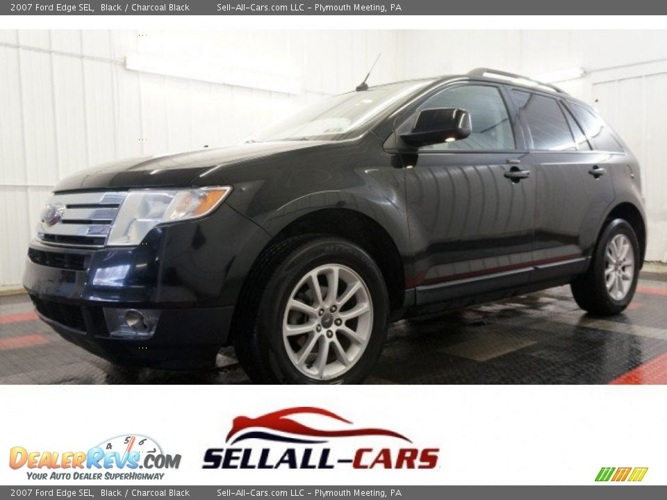 2007 Ford Edge SEL Black / Charcoal Black Photo #1