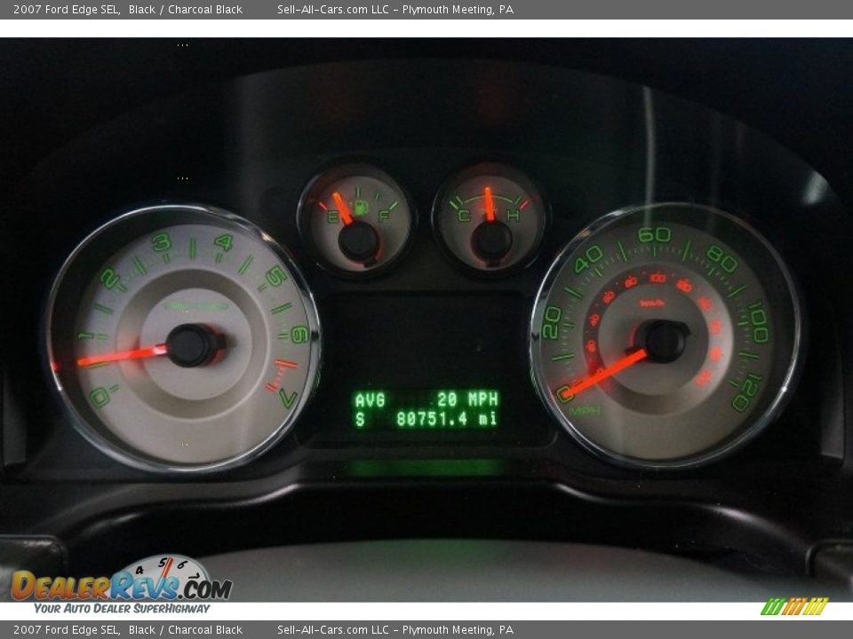 2007 Ford Edge SEL Black / Charcoal Black Photo #26