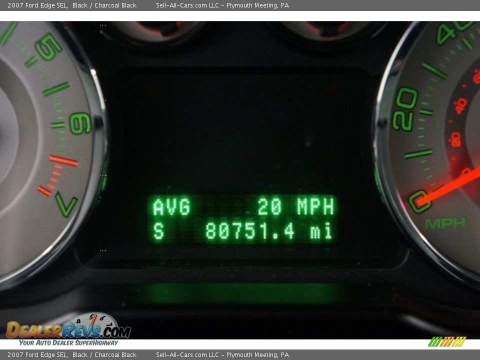 2007 Ford Edge SEL Black / Charcoal Black Photo #27