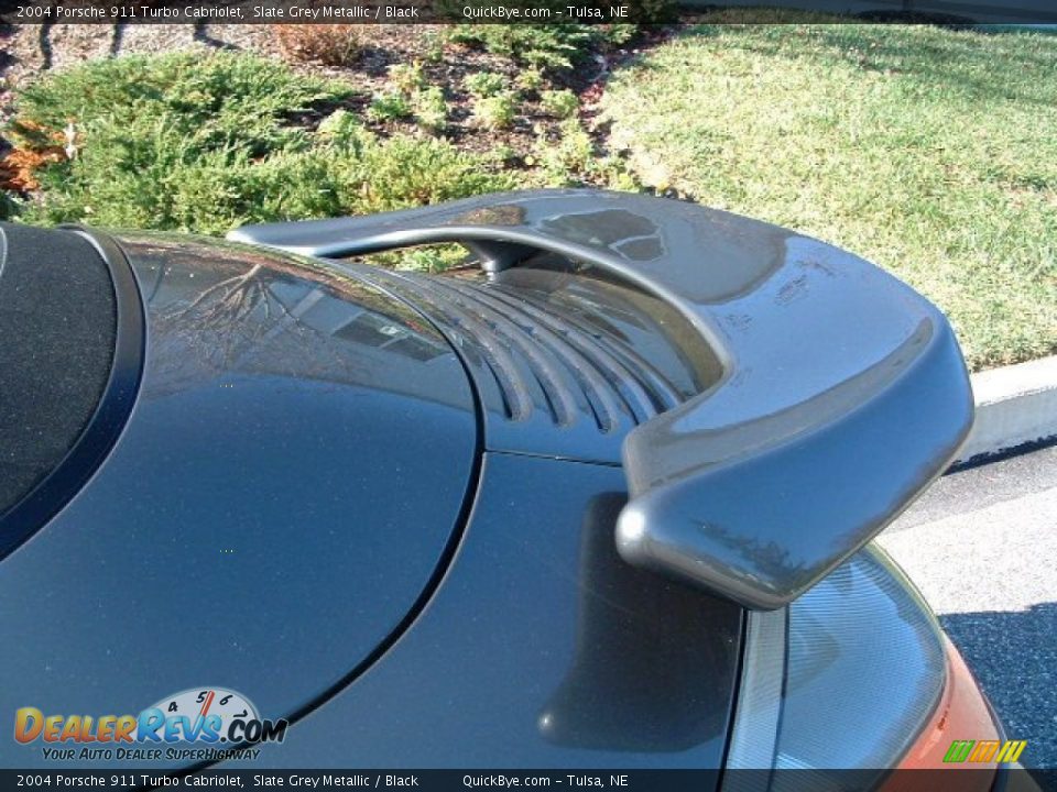 2004 Porsche 911 Turbo Cabriolet Slate Grey Metallic / Black Photo #9