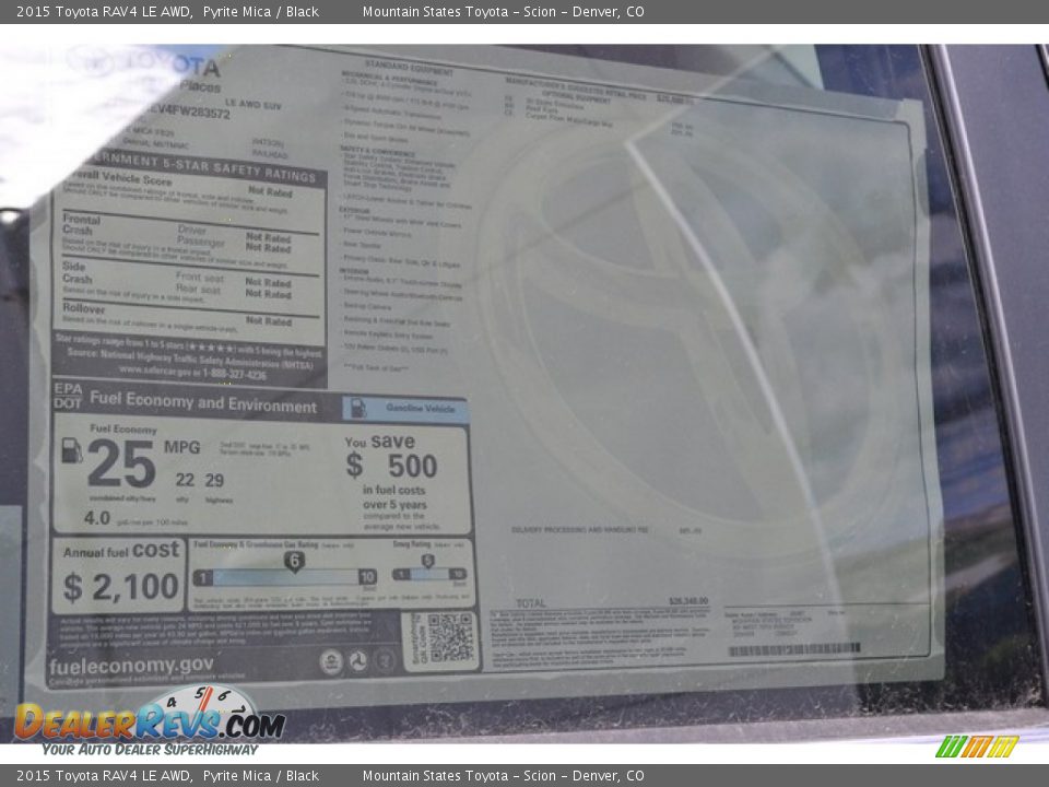 2015 Toyota RAV4 LE AWD Pyrite Mica / Black Photo #10