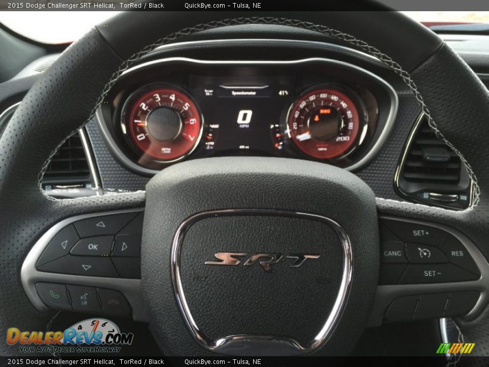 2015 Dodge Challenger SRT Hellcat Steering Wheel Photo #5