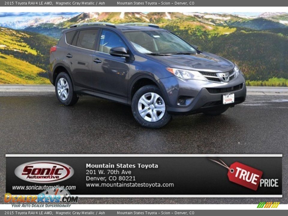 2015 Toyota RAV4 LE AWD Magnetic Gray Metallic / Ash Photo #1