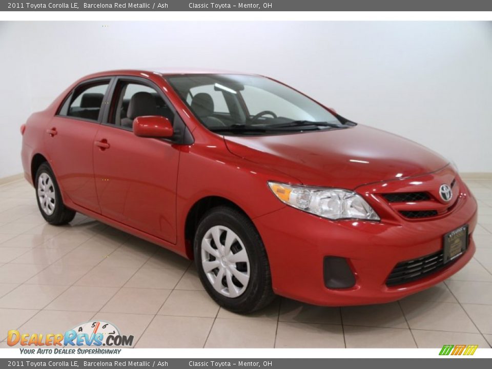 2011 Toyota Corolla LE Barcelona Red Metallic / Ash Photo #1