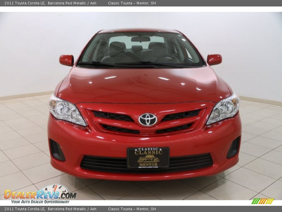 2011 Toyota Corolla LE Barcelona Red Metallic / Ash Photo #2