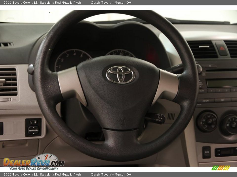 2011 Toyota Corolla LE Barcelona Red Metallic / Ash Photo #6