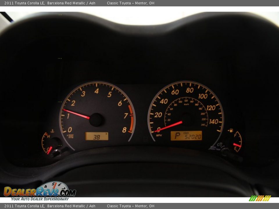 2011 Toyota Corolla LE Barcelona Red Metallic / Ash Photo #7
