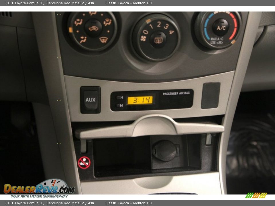 2011 Toyota Corolla LE Barcelona Red Metallic / Ash Photo #9