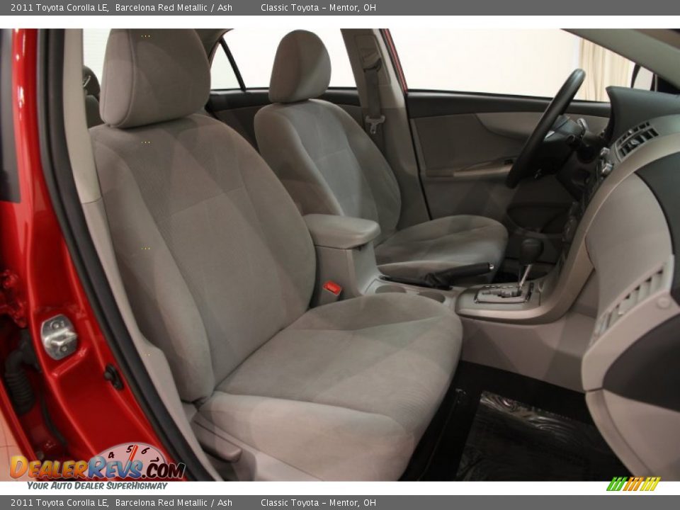 2011 Toyota Corolla LE Barcelona Red Metallic / Ash Photo #11
