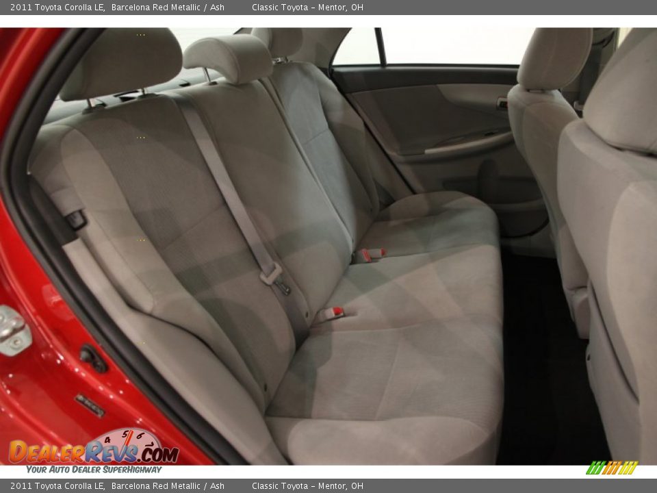 2011 Toyota Corolla LE Barcelona Red Metallic / Ash Photo #12