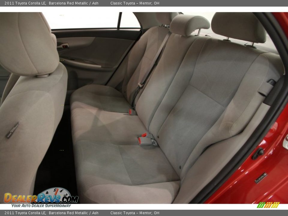 2011 Toyota Corolla LE Barcelona Red Metallic / Ash Photo #13