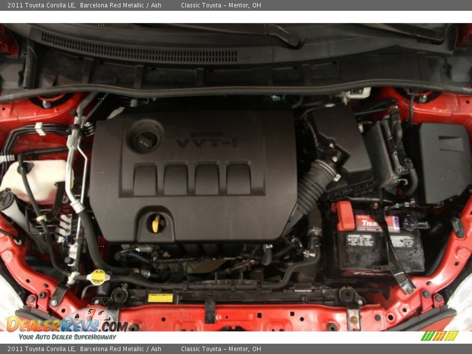 2011 Toyota Corolla LE Barcelona Red Metallic / Ash Photo #15