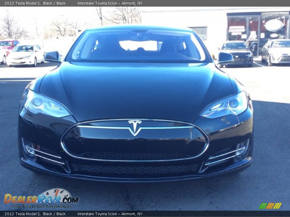 2013 Tesla Model S Black / Black Photo #2