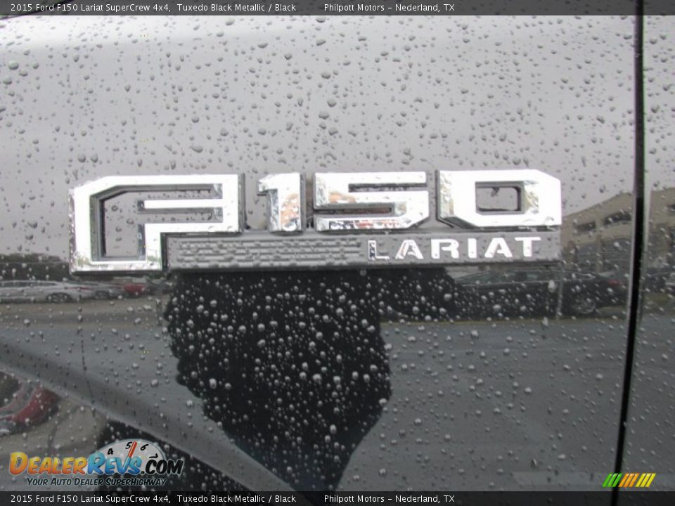 2015 Ford F150 Lariat SuperCrew 4x4 Tuxedo Black Metallic / Black Photo #14