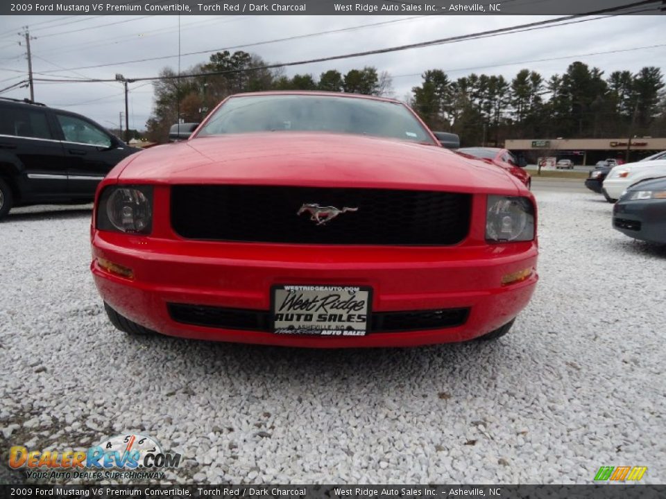 2009 Ford Mustang V6 Premium Convertible Torch Red / Dark Charcoal Photo #3