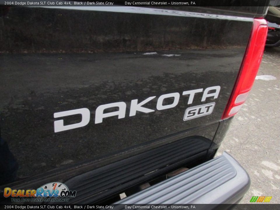 2004 Dodge Dakota SLT Club Cab 4x4 Black / Dark Slate Gray Photo #7