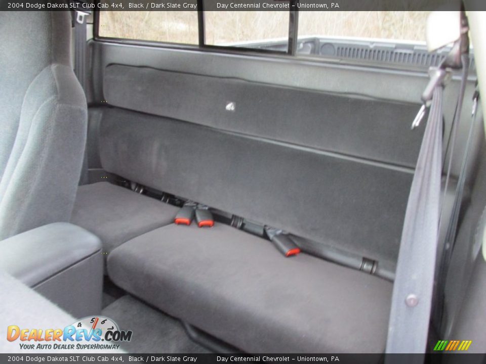 2004 Dodge Dakota SLT Club Cab 4x4 Black / Dark Slate Gray Photo #22