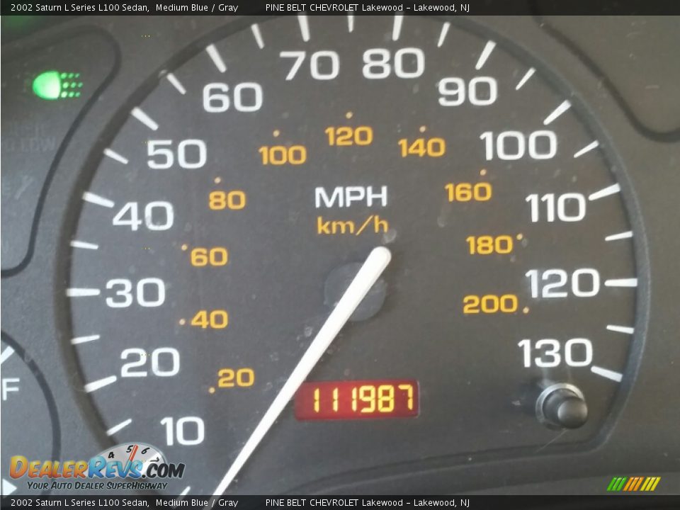 2002 Saturn L Series L100 Sedan Medium Blue / Gray Photo #18