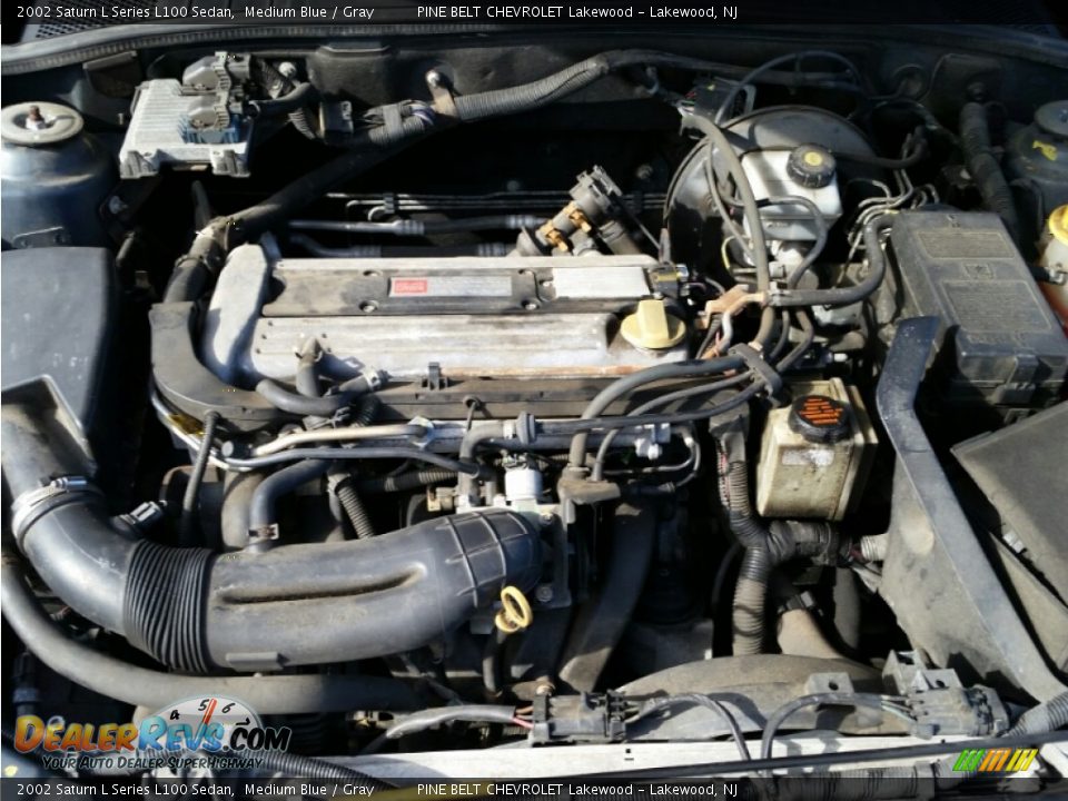2002 Saturn L Series L100 Sedan Medium Blue / Gray Photo #25