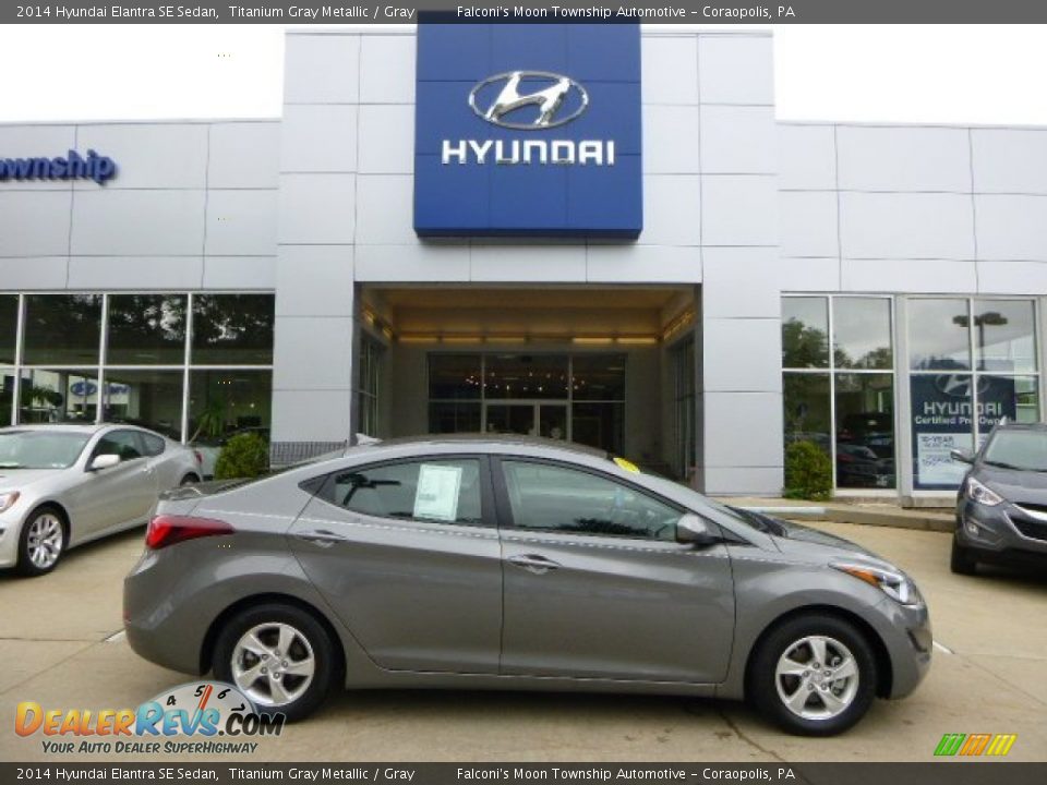 2014 Hyundai Elantra SE Sedan Titanium Gray Metallic / Gray Photo #1