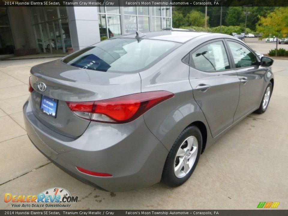 2014 Hyundai Elantra SE Sedan Titanium Gray Metallic / Gray Photo #2