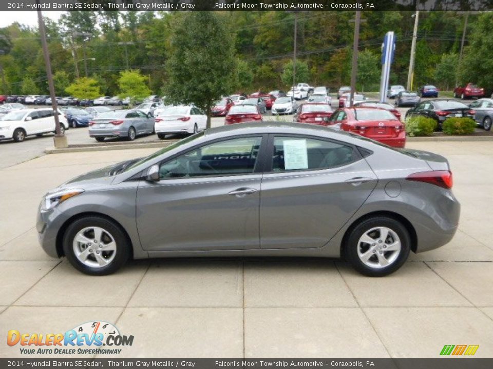 2014 Hyundai Elantra SE Sedan Titanium Gray Metallic / Gray Photo #5
