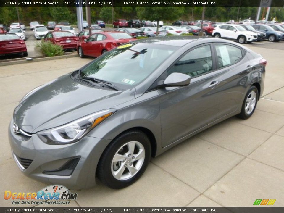2014 Hyundai Elantra SE Sedan Titanium Gray Metallic / Gray Photo #6