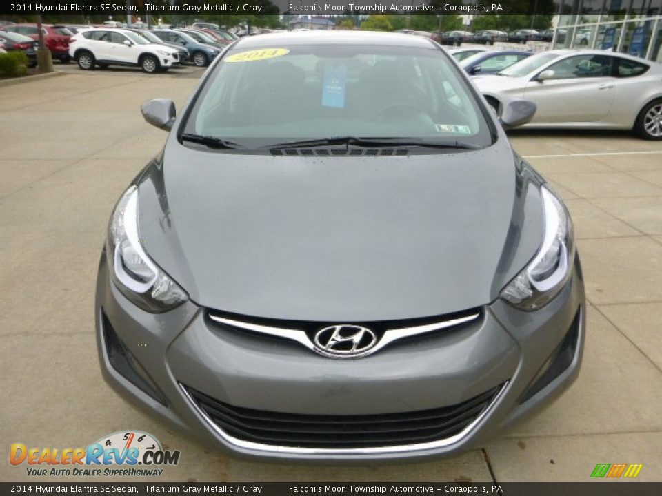 2014 Hyundai Elantra SE Sedan Titanium Gray Metallic / Gray Photo #7