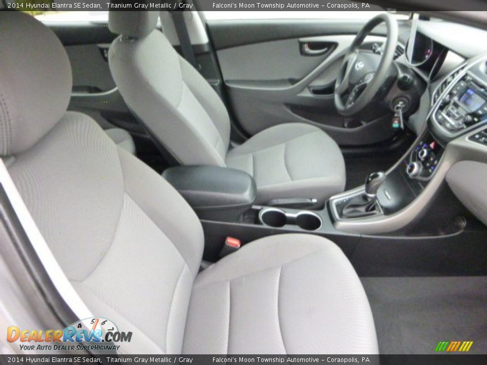 2014 Hyundai Elantra SE Sedan Titanium Gray Metallic / Gray Photo #10