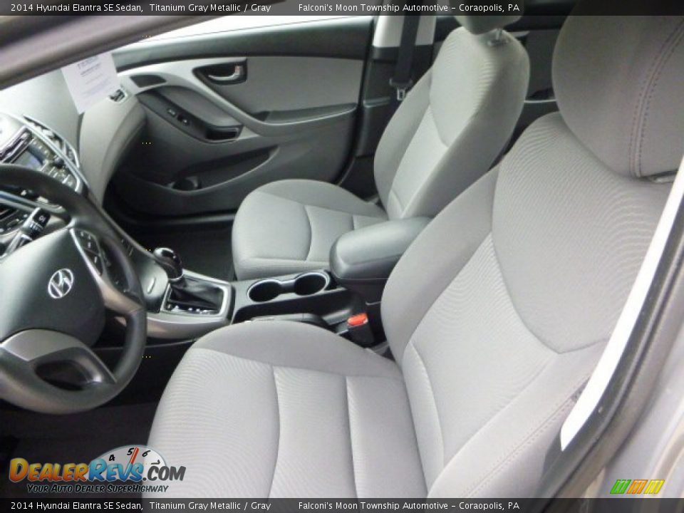 2014 Hyundai Elantra SE Sedan Titanium Gray Metallic / Gray Photo #15