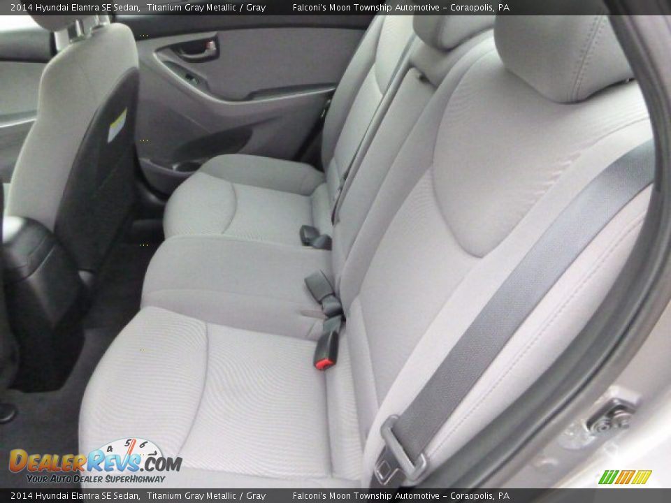 2014 Hyundai Elantra SE Sedan Titanium Gray Metallic / Gray Photo #16