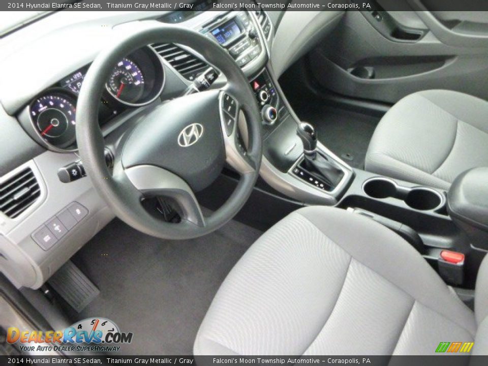 2014 Hyundai Elantra SE Sedan Titanium Gray Metallic / Gray Photo #20