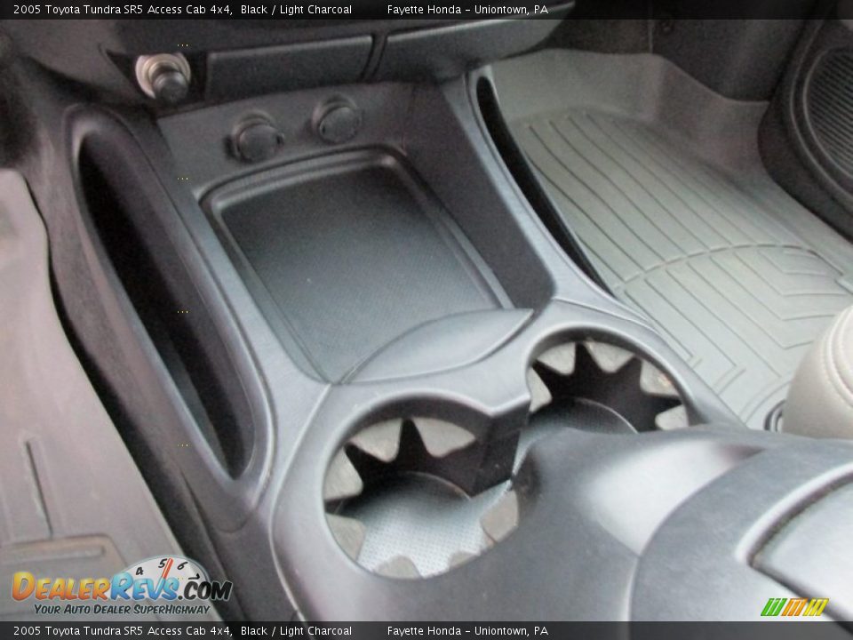 2005 Toyota Tundra SR5 Access Cab 4x4 Black / Light Charcoal Photo #12