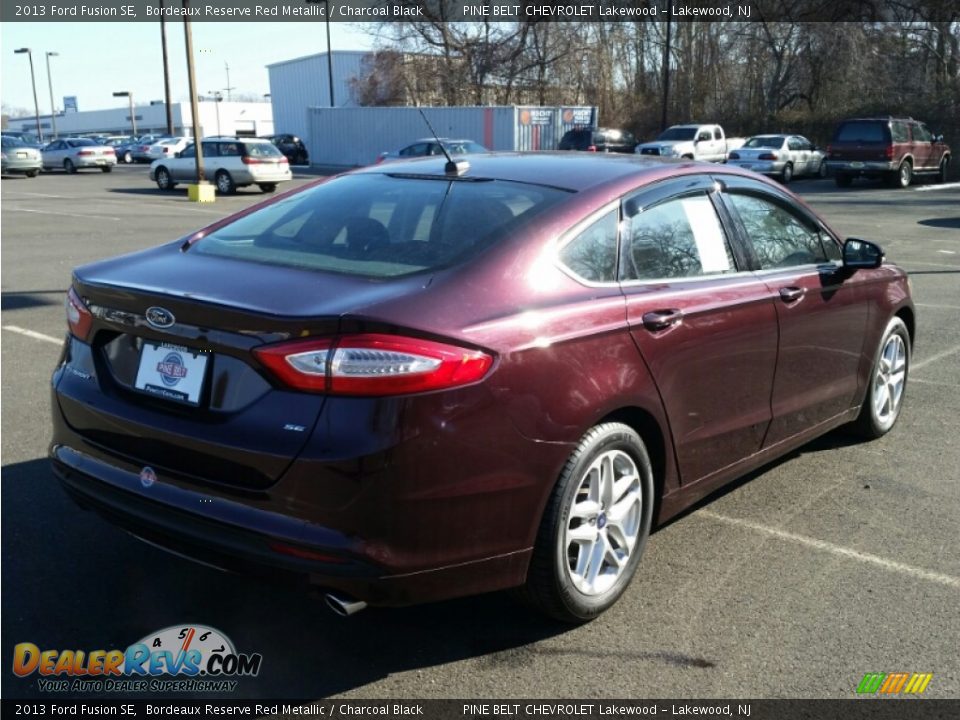 2013 Ford Fusion SE Bordeaux Reserve Red Metallic / Charcoal Black Photo #7