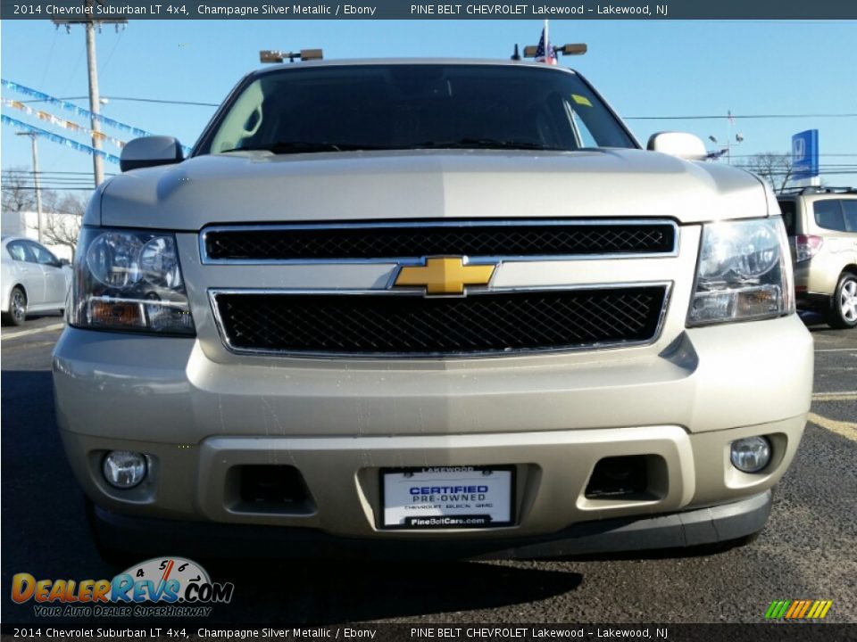 2014 Chevrolet Suburban LT 4x4 Champagne Silver Metallic / Ebony Photo #2