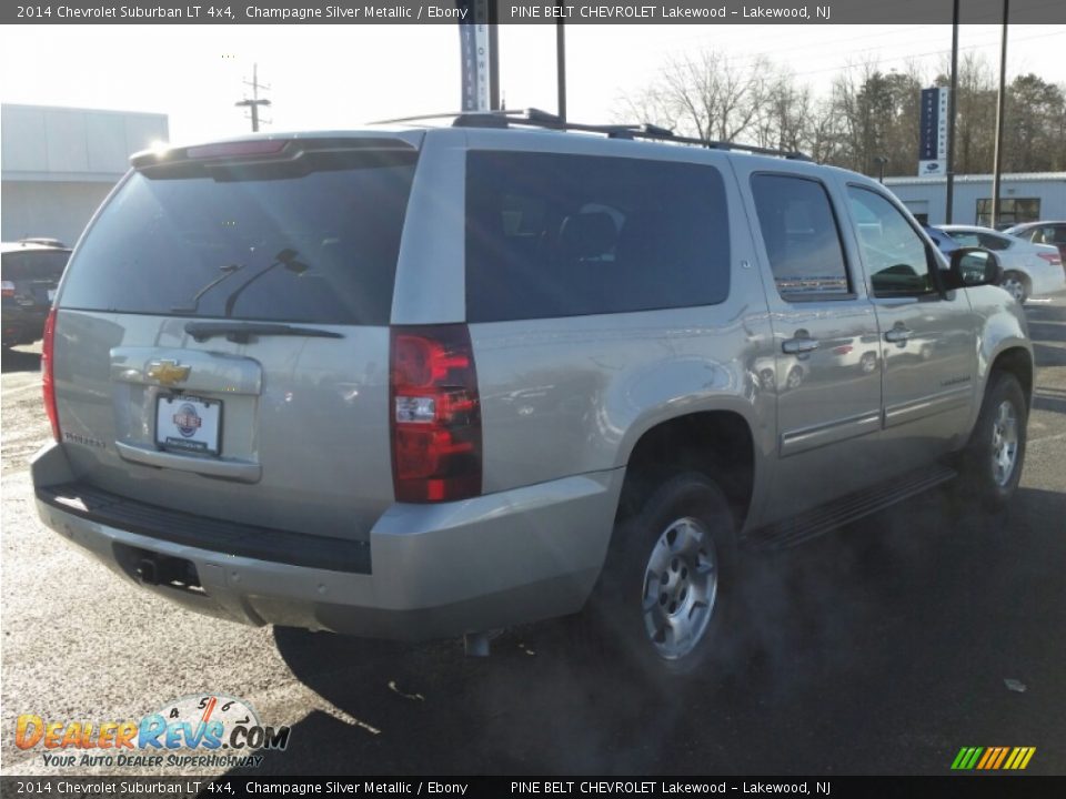 2014 Chevrolet Suburban LT 4x4 Champagne Silver Metallic / Ebony Photo #6