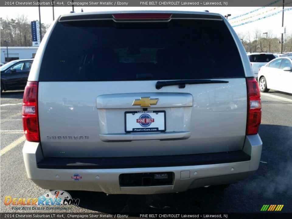 2014 Chevrolet Suburban LT 4x4 Champagne Silver Metallic / Ebony Photo #8