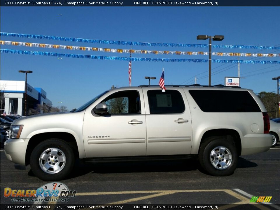 2014 Chevrolet Suburban LT 4x4 Champagne Silver Metallic / Ebony Photo #12