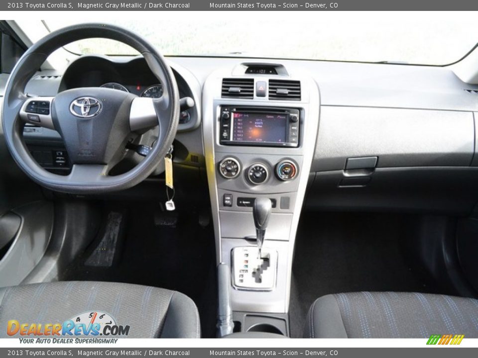 2013 Toyota Corolla S Magnetic Gray Metallic / Dark Charcoal Photo #12