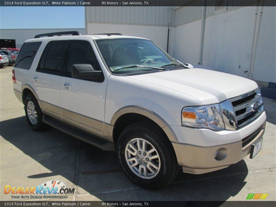 2014 Ford Expedition XLT White Platinum / Camel Photo #1
