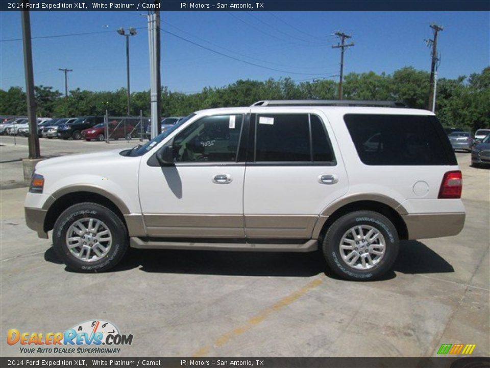 2014 Ford Expedition XLT White Platinum / Camel Photo #3