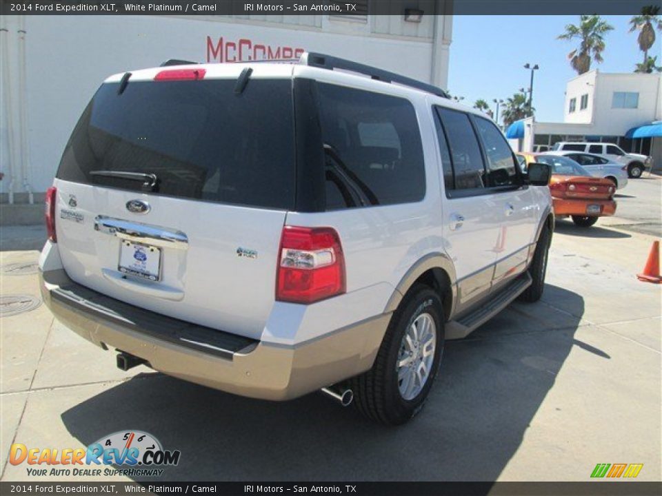 2014 Ford Expedition XLT White Platinum / Camel Photo #6
