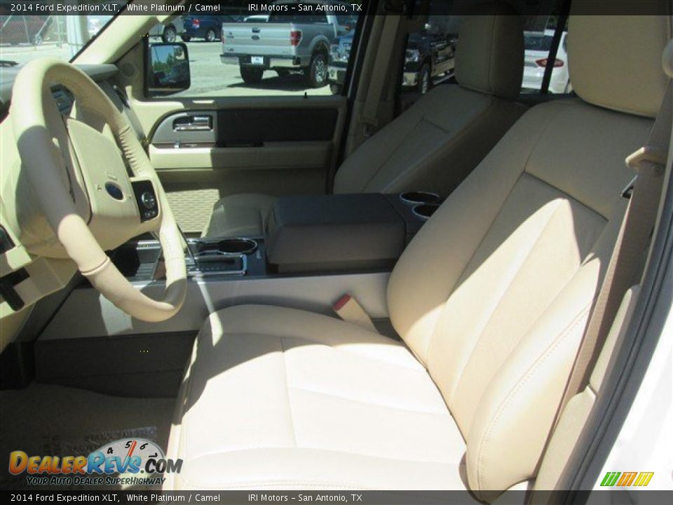 2014 Ford Expedition XLT White Platinum / Camel Photo #7