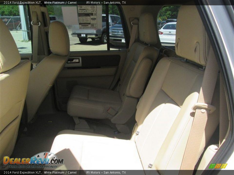 2014 Ford Expedition XLT White Platinum / Camel Photo #10