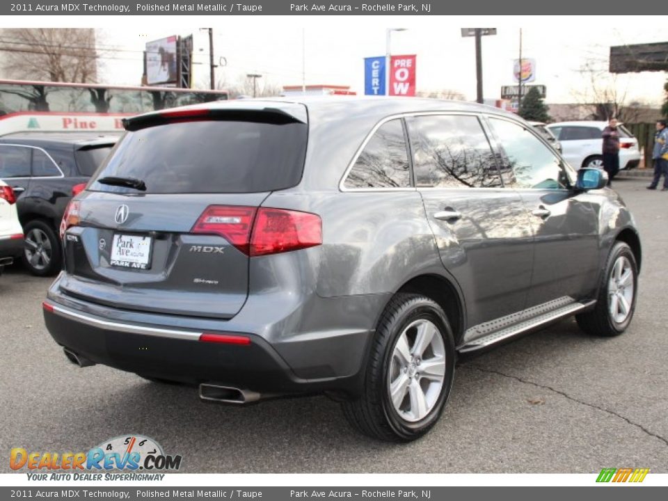 2011 Acura MDX Technology Polished Metal Metallic / Taupe Photo #3