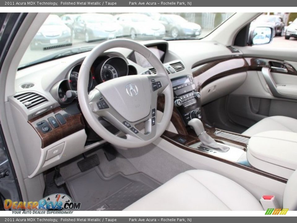 2011 Acura MDX Technology Polished Metal Metallic / Taupe Photo #10